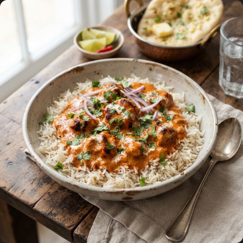 Butter chicken & riz express