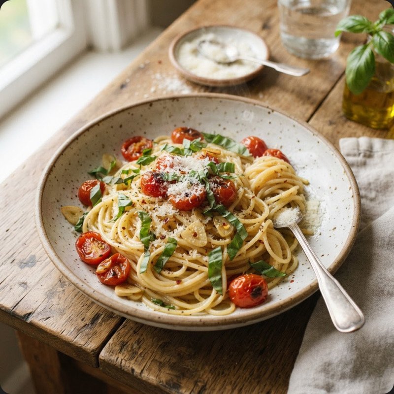 Cherry Tomato Spaghetti