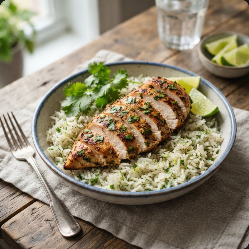 Poulet coriandre & citron vert