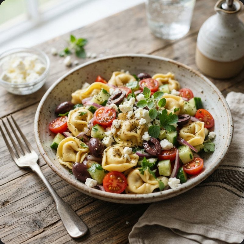 Salade de tortellini à la grecque