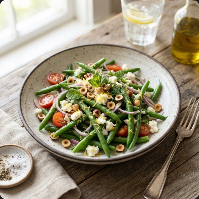 Salade de haricots verts