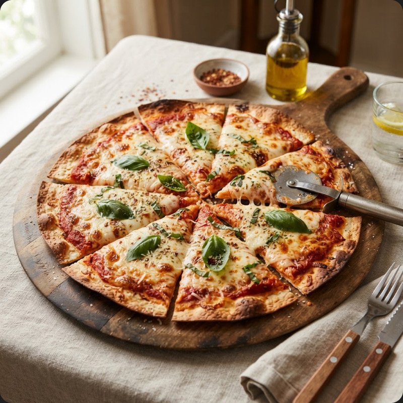 Tortilla façon pizza Margherita