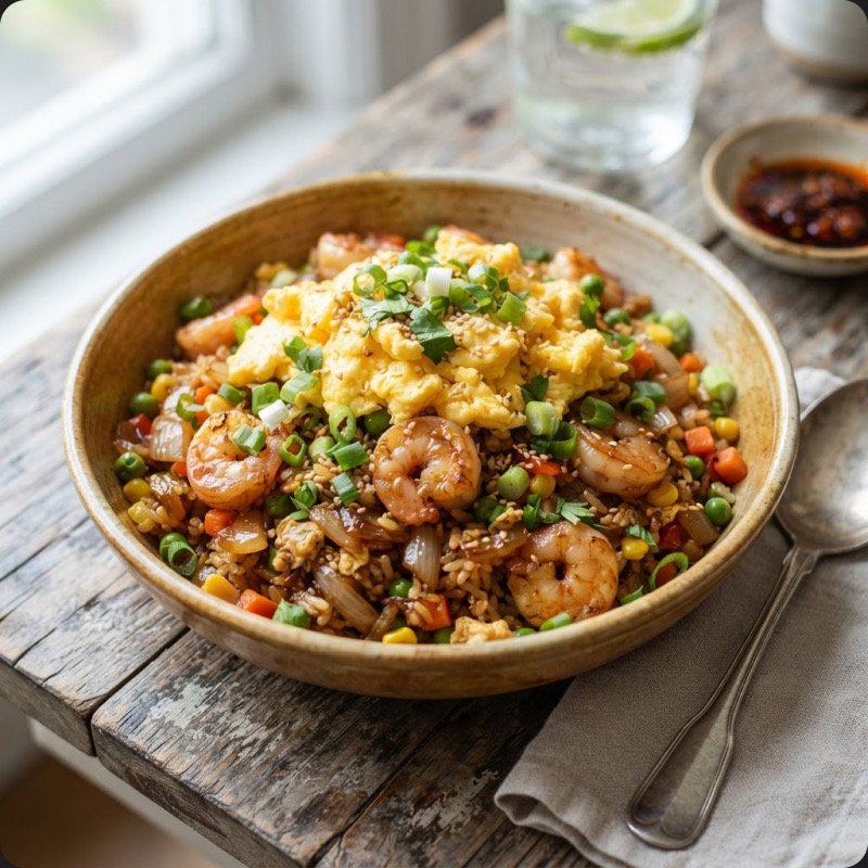 Shrimp & Vegetable Fried Rice