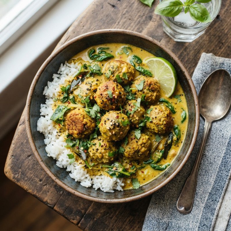 Veggie Meatball Curry